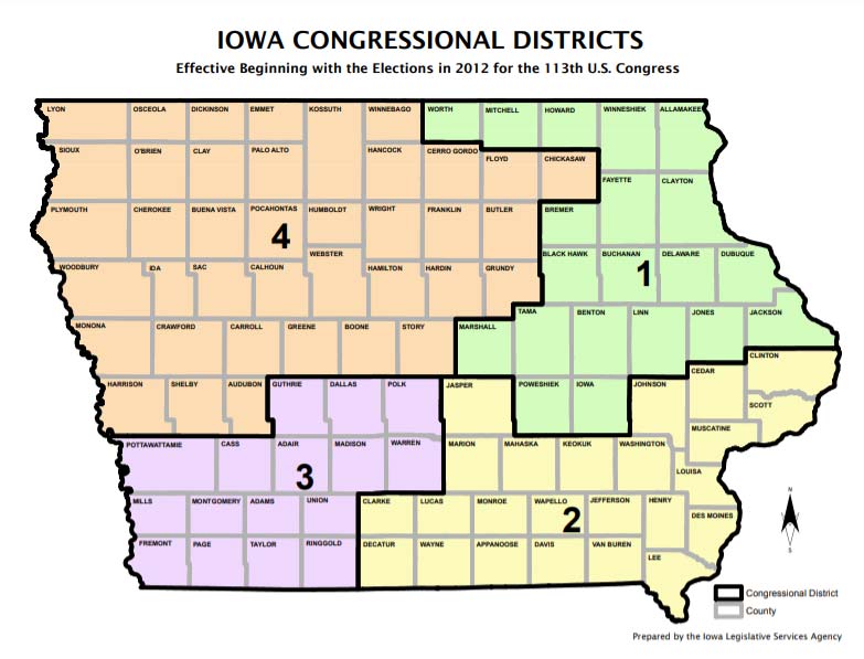 MidSeptember Target For Release Of New Maps For Iowa Congressional